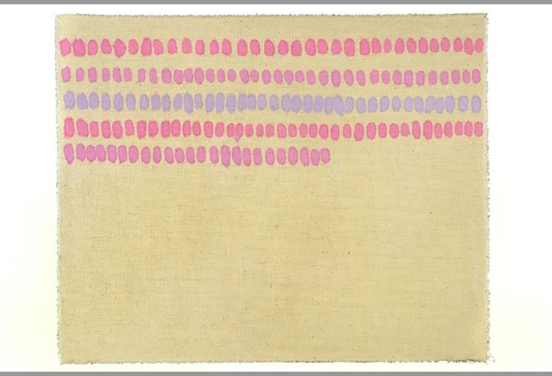 Giorgio Griffa, Segni Orizzontali, 1975