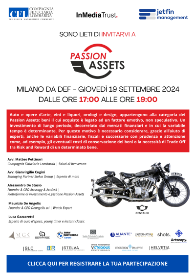 Workshop "PASSION ASSETS" - Milano
