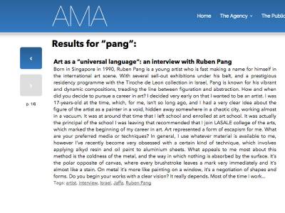 Art as a “universal language”: an interview with Ruben Pang