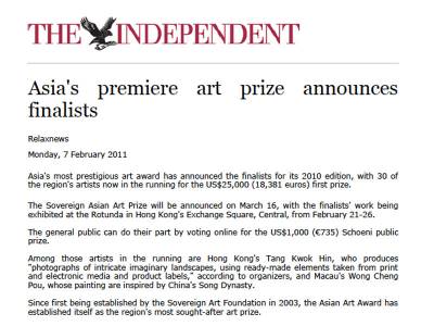 Asia's premiere art prize announces finalists