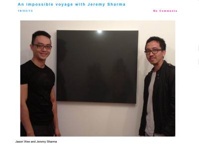 An impossible voyage with Jeremy Sharma by Nicola Anthony